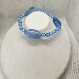 Azure Beaded Bracelet
